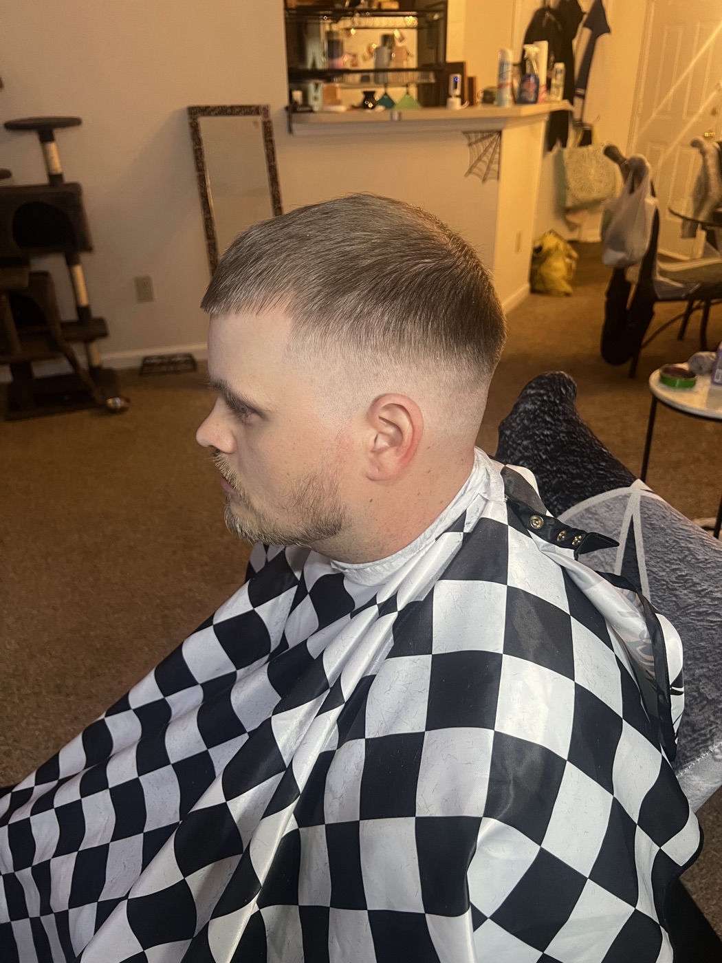Cody after a fresh kut from Kuts By Lee